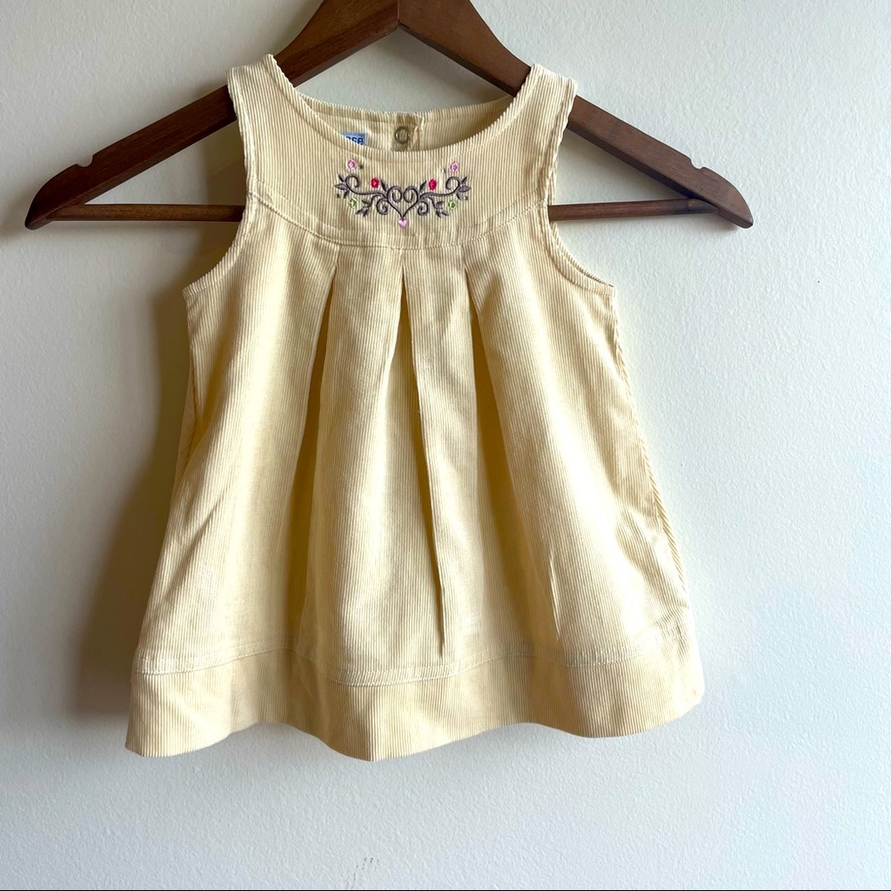 3/$25 🌻 PLEASE MUM Corduroy Dress Size 6-12 Months